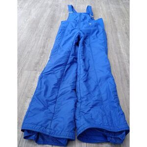 VTG Ski Bib Snowboard 80s 90s Woodstock USA Blue Cevas‎ Insulated Lined Snow